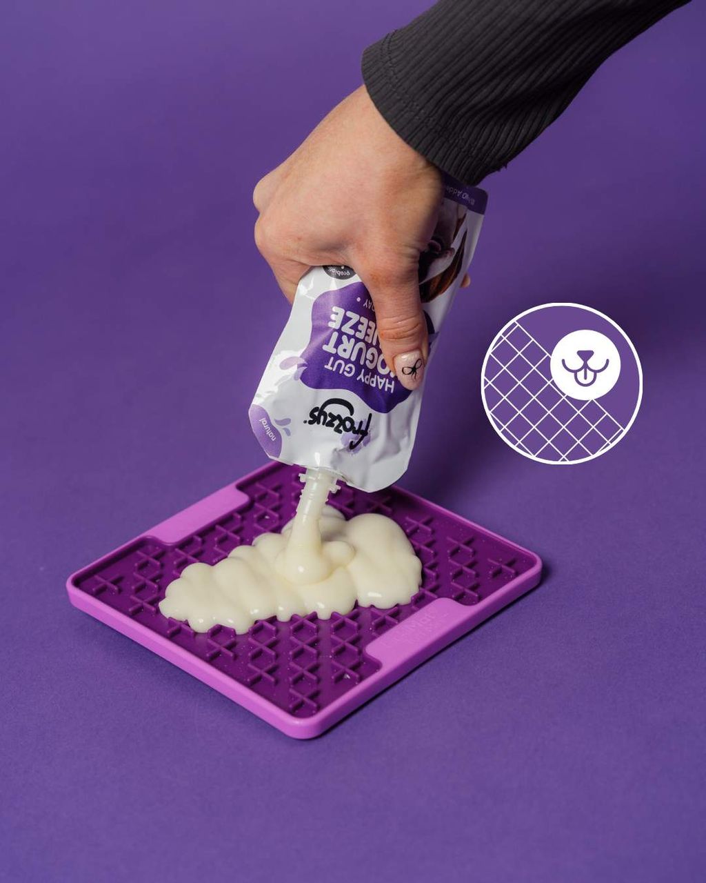 Frozzys Happy Gut Yogurt Squeeze Pouch For Dogs - Chicken - The Bark Side