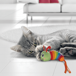 KONG Cat Bat - A - Bout Clackz Caterpillar Cat Toy - The Bark Side