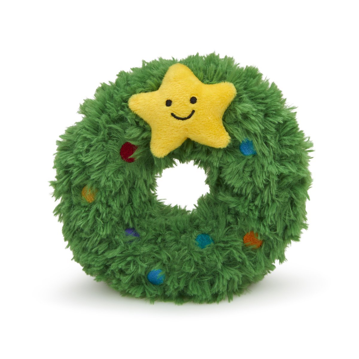 Remy Wreath Plush & Rubber Christmas Dog Toy b Petface - The Bark Side