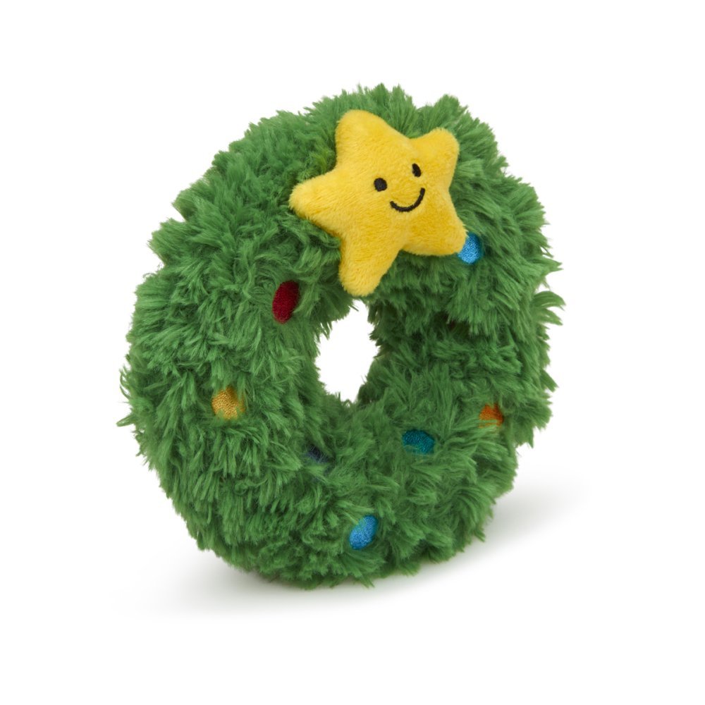 Remy Wreath Plush & Rubber Christmas Dog Toy b Petface - The Bark Side