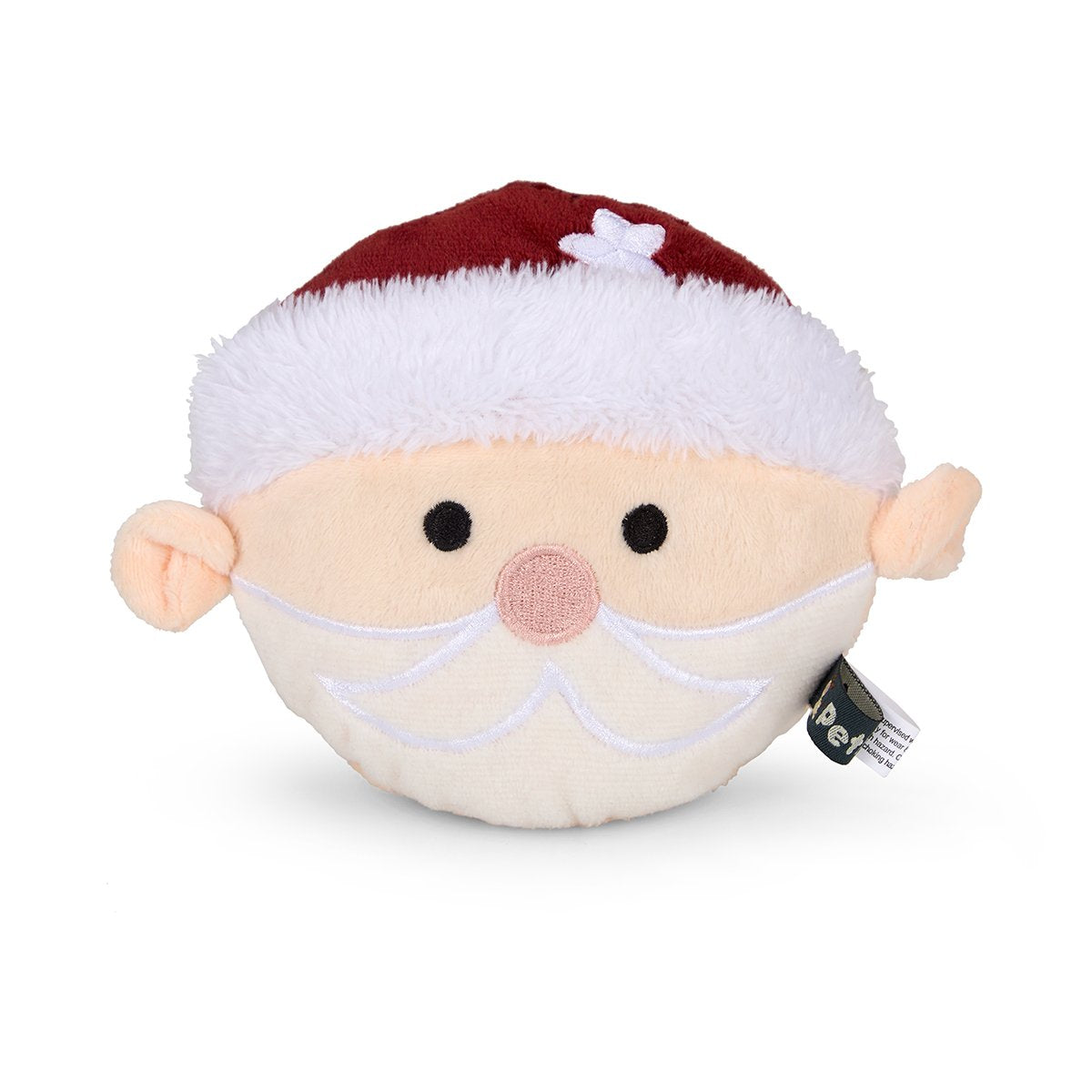 Squeaky Santa Face Plush Christmas Dog Toy by Petface