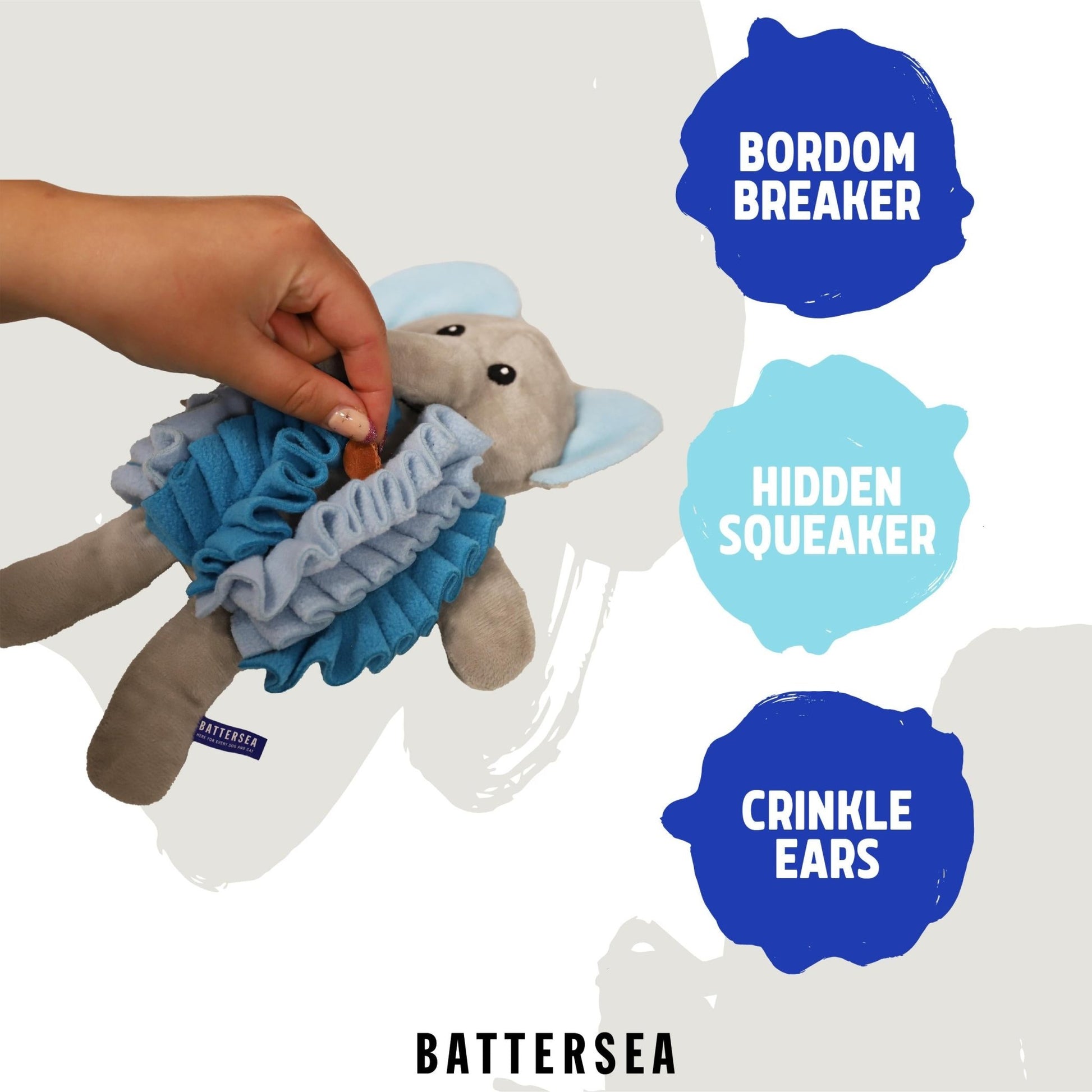 Battersea Snuffle Elephant Dog Toy - The Bark Side