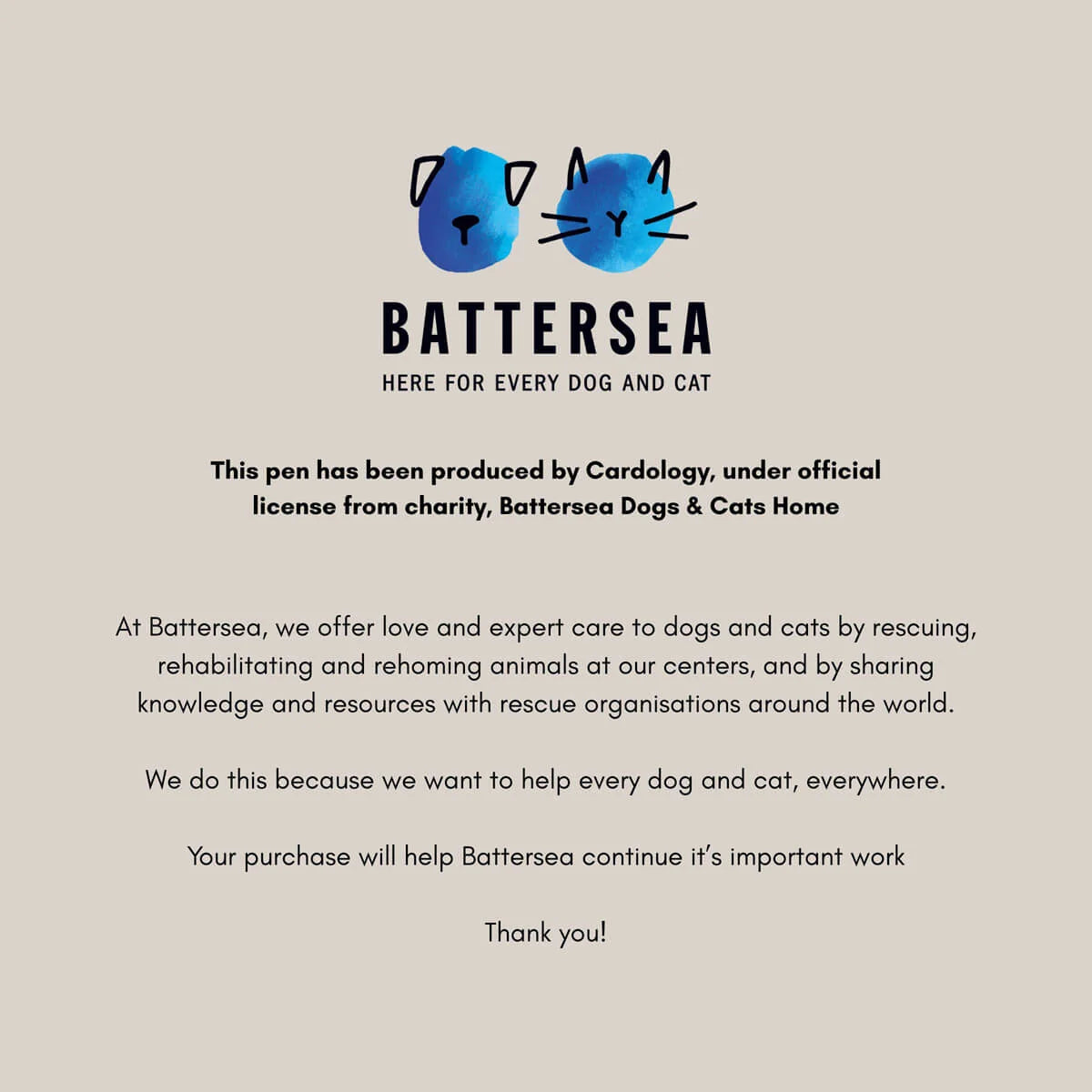 Battersea Dogs Refillable Ballpoint Pen