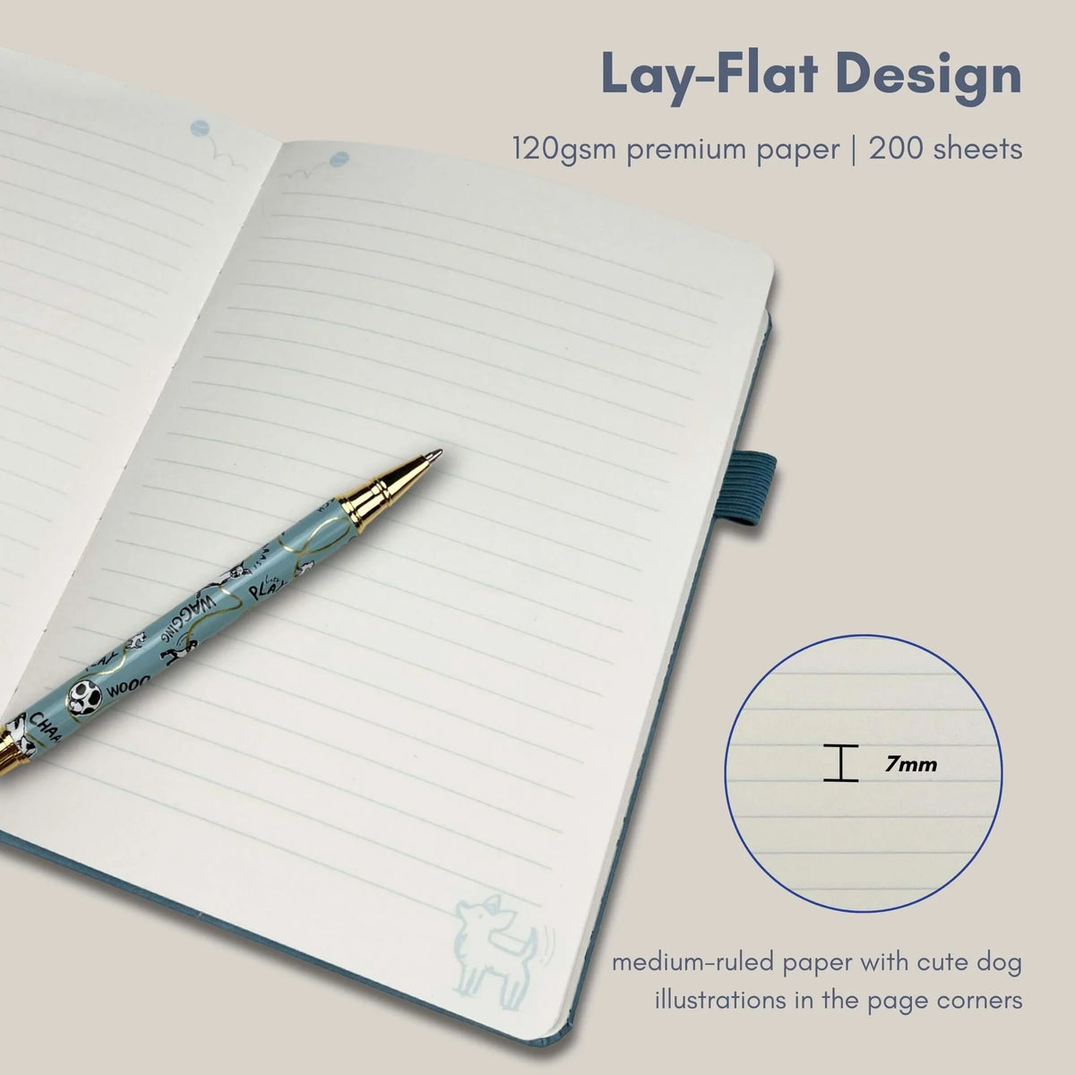 Battersea Dogs Vegan Leather-Covered Notebook