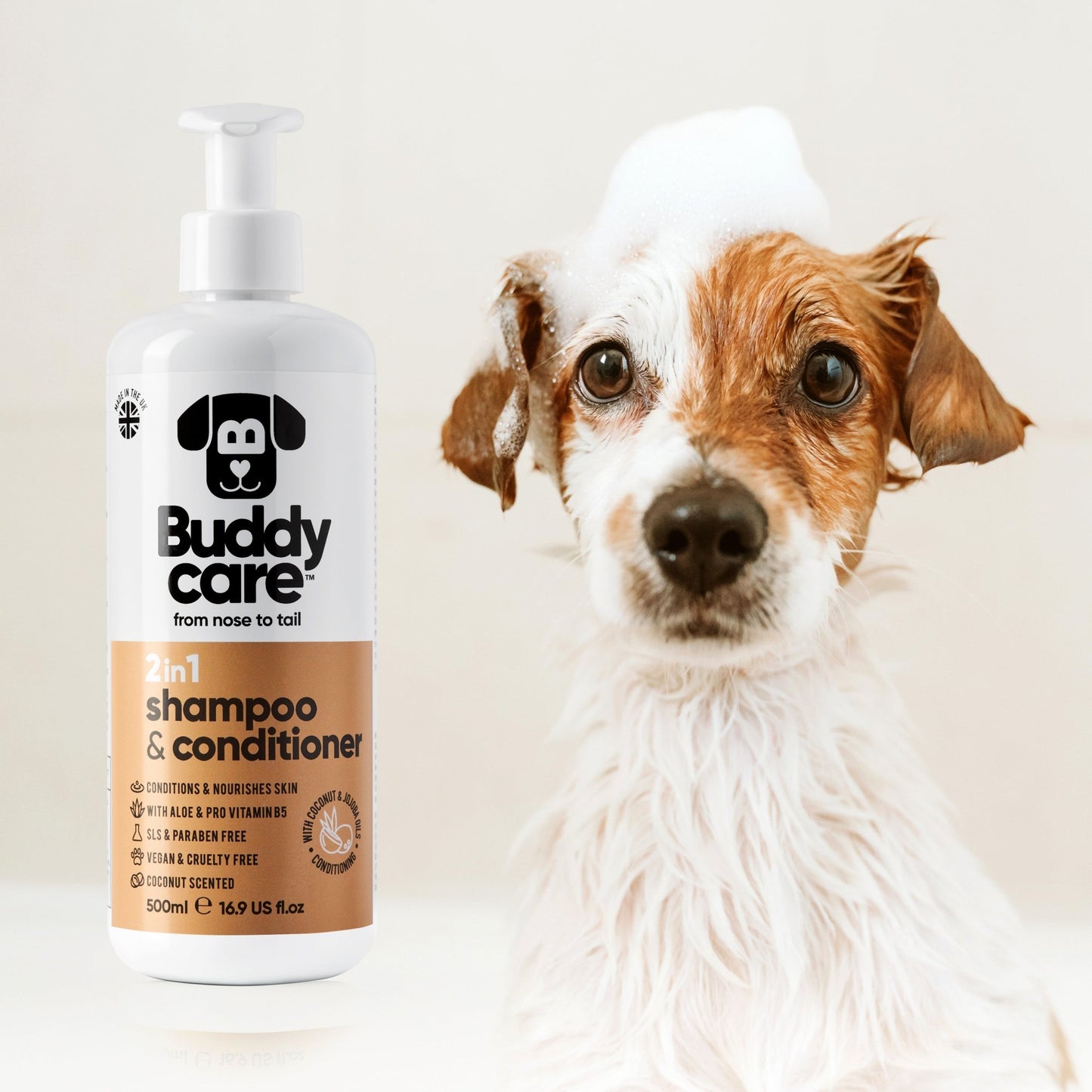 Buddycare 2 - in - 1 Dog Shampoo and Conditioner 500 ml - The Bark Side