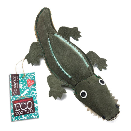 Colin the Crocodile Eco Dog Toy by Green & Wild’s - The Bark Side