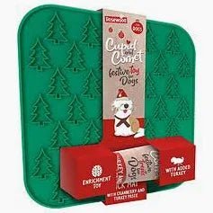 Cupid & Comet Xmas Lick Mat with Turkey & Cranberry Paste - The Bark Side