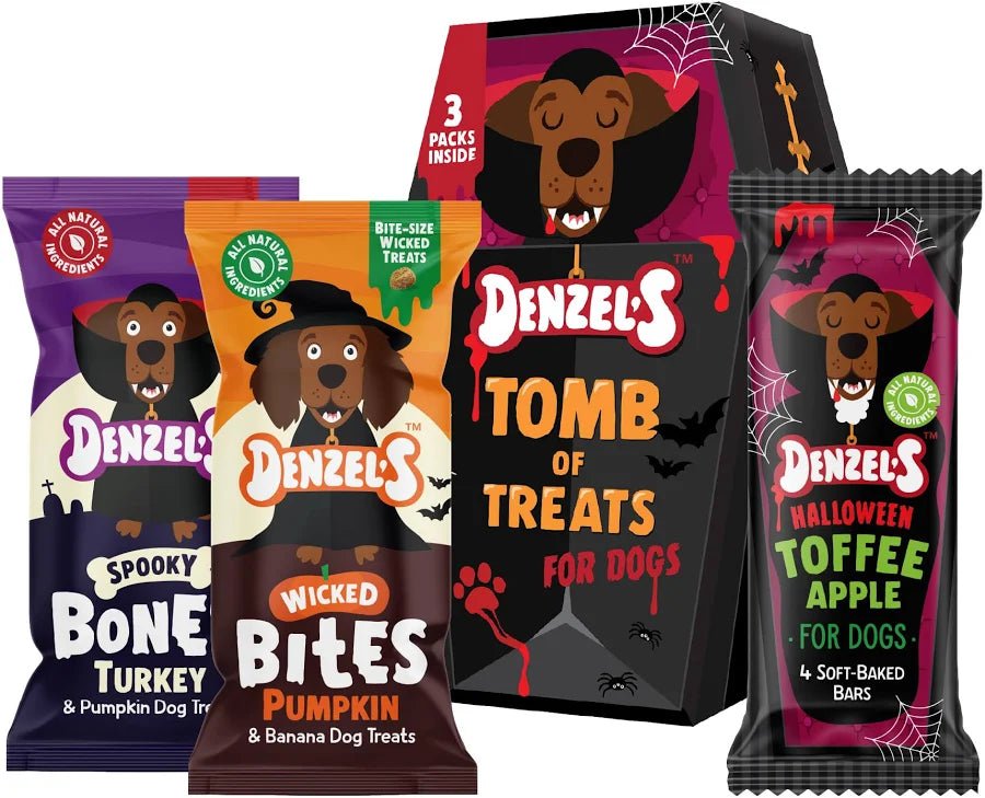 Denzel's Halloween Tomb of Dog Treats - The Bark Side