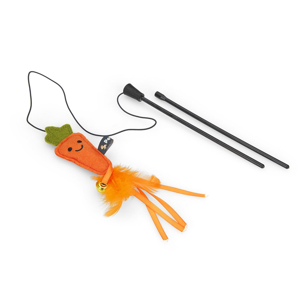 Foodie Faces Felt Carrot Christmas Teaser Cat Toy By Petface