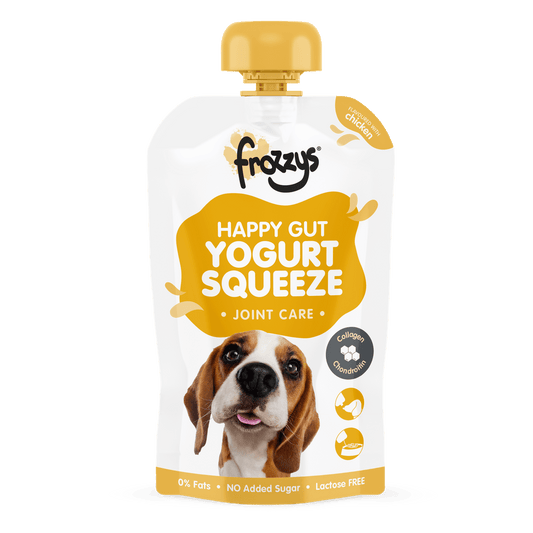 Frozzys Happy Gut Yogurt Squeeze Pouch For Dogs - Chicken - The Bark Side