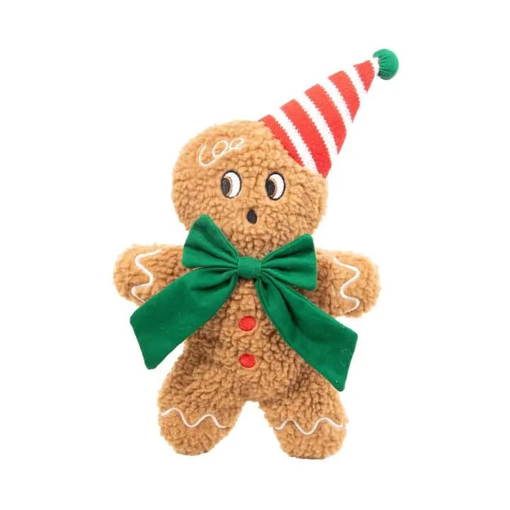 George Gingerbread Man Christmas Dog Toy - The Bark Side