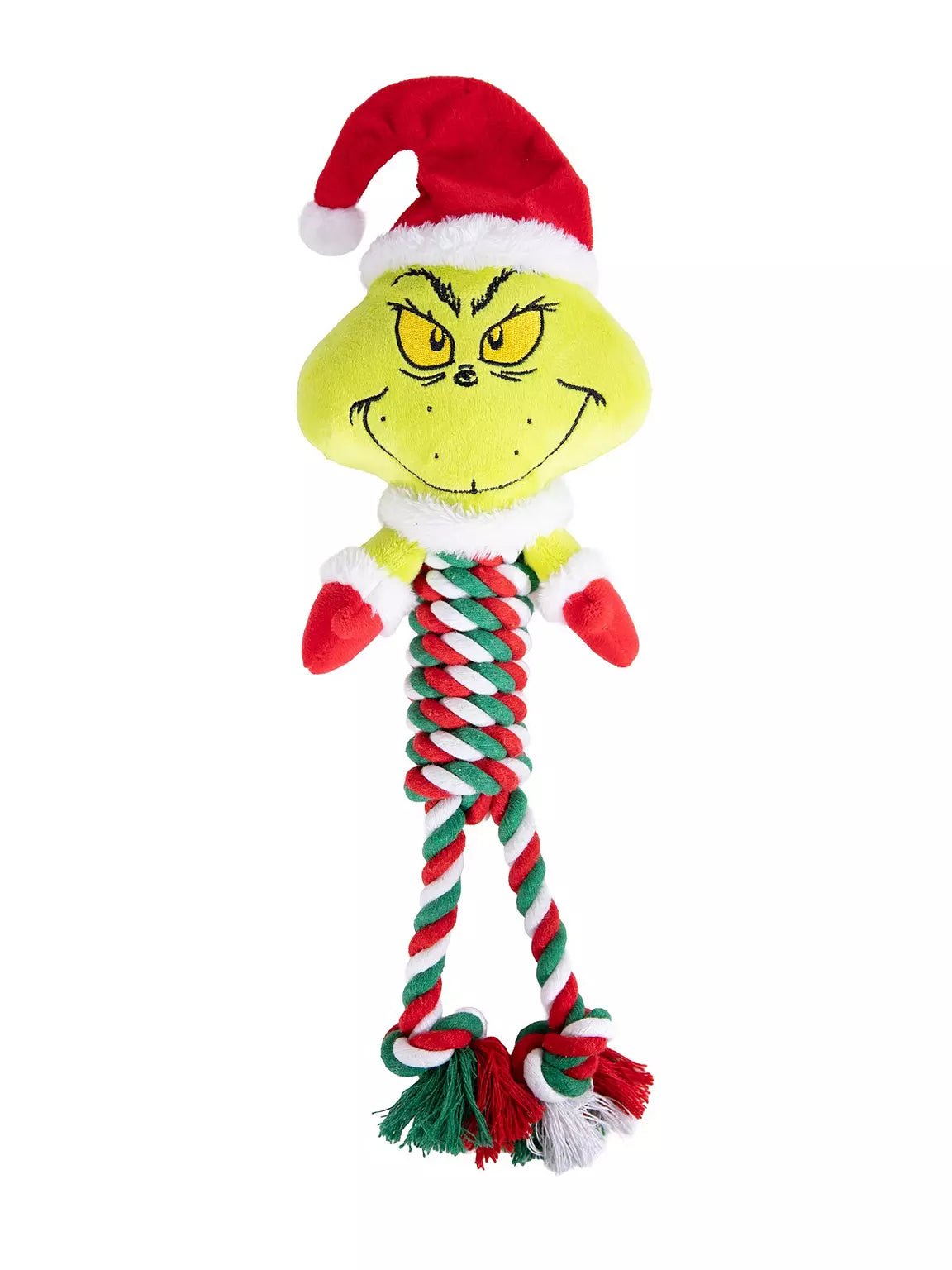 Grinch by Dr Seuss Christmas Rope Body Dog Toy - The Bark Side