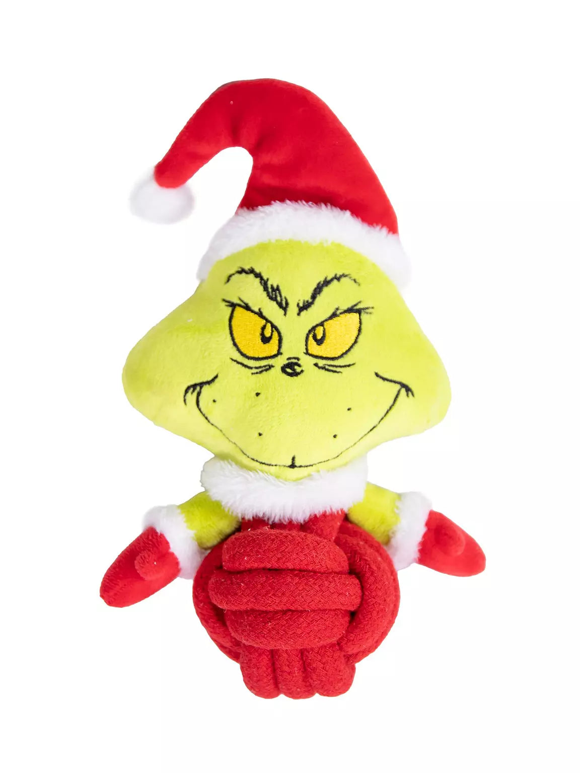 Grinch by Dr Seuss Christmas Rope Ball Dog Toy