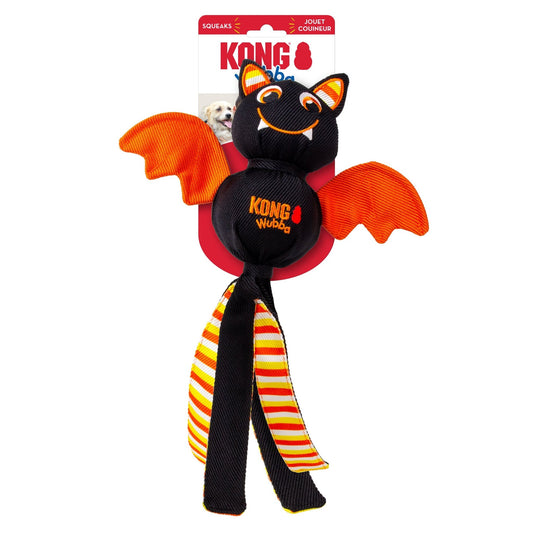 KONG Halloween Wubba Ballistic Large Dog Toy - Bat - The Bark Side