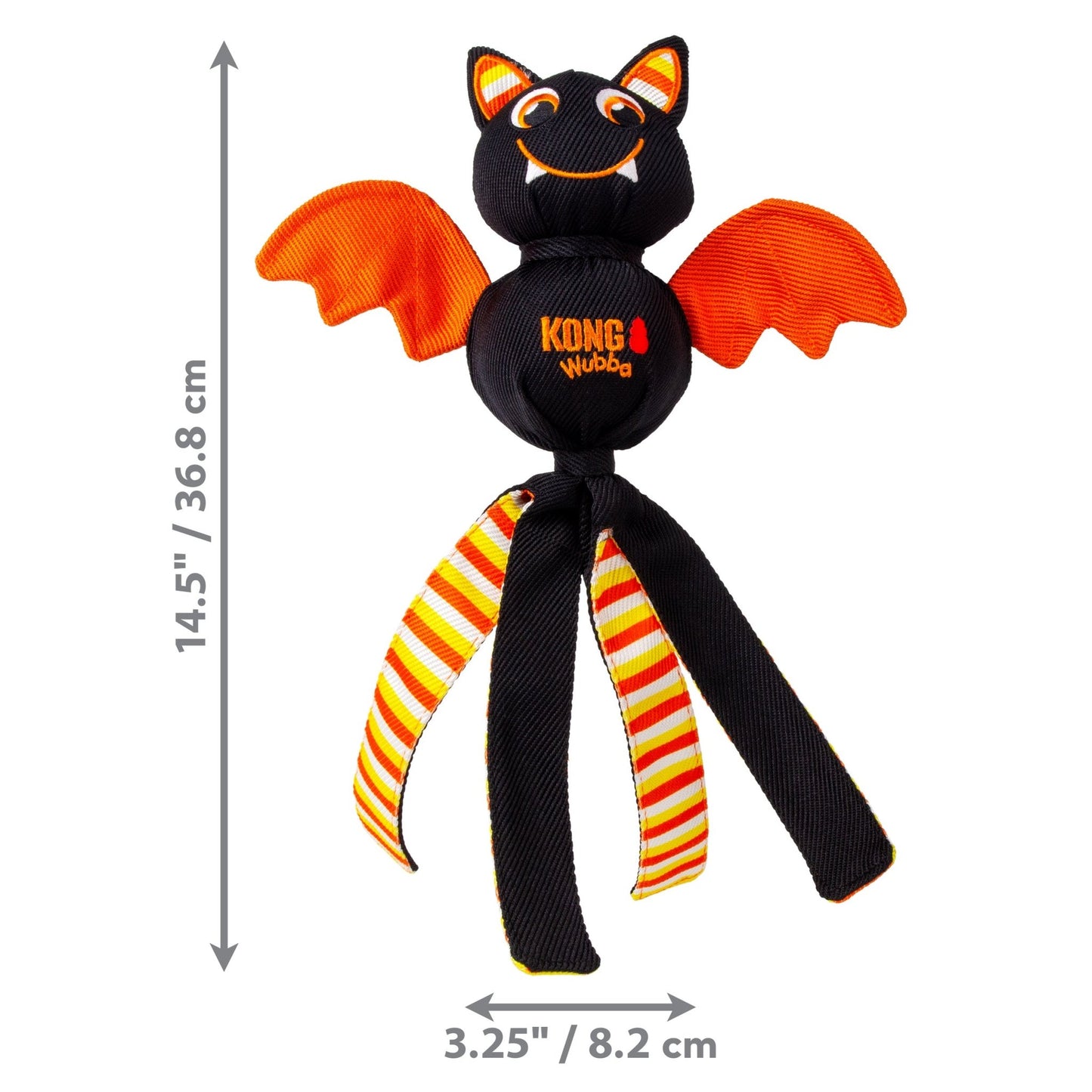 KONG Halloween Wubba Ballistic Large Dog Toy - Bat - The Bark Side