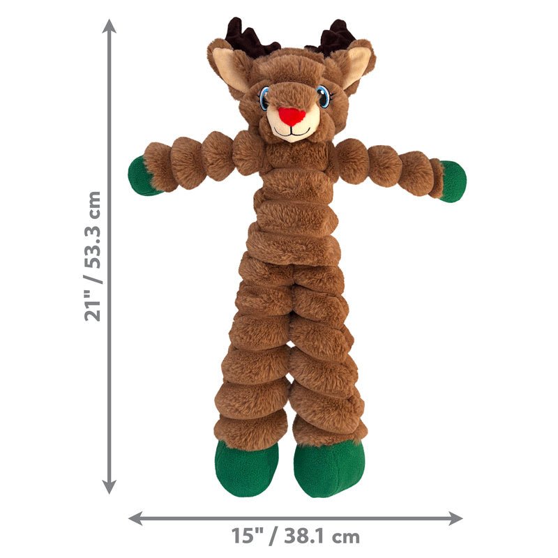KONG Holiday Shakers Crumples Reindeer XL - The Bark Side