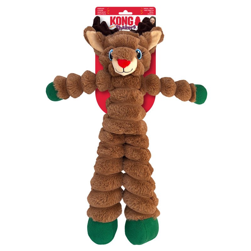 KONG Holiday Shakers Crumples Reindeer XL - The Bark Side