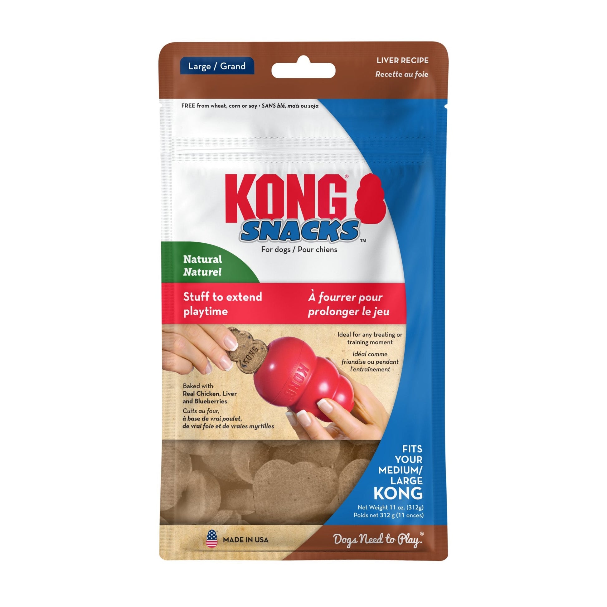 KONG Snacks For Adult Dogs - Liver - The Bark Side
