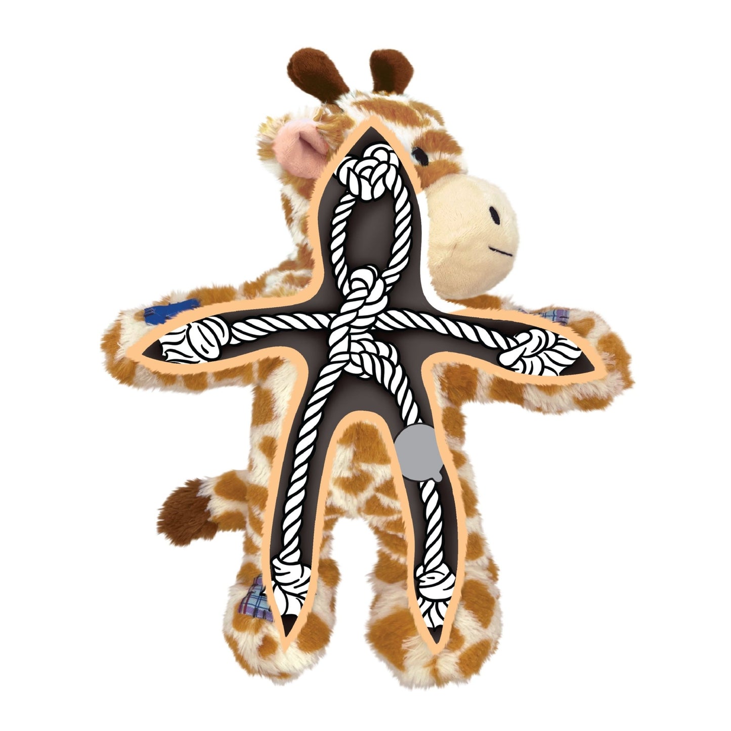 KONG Wild Knots Giraffe Dog Toy - The Bark Side