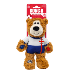 KONG Wild Knots World Cup England Team Sports Bear Dog Toy - The Bark Side