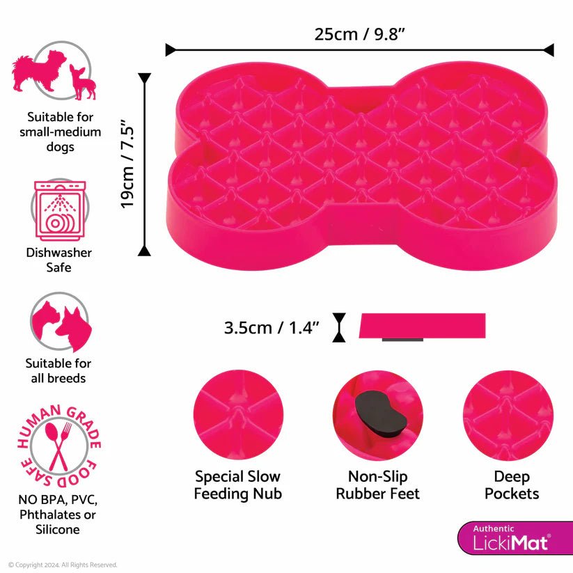 LickiMat Slodog Slow Feeder Plate - Small - The Bark Side
