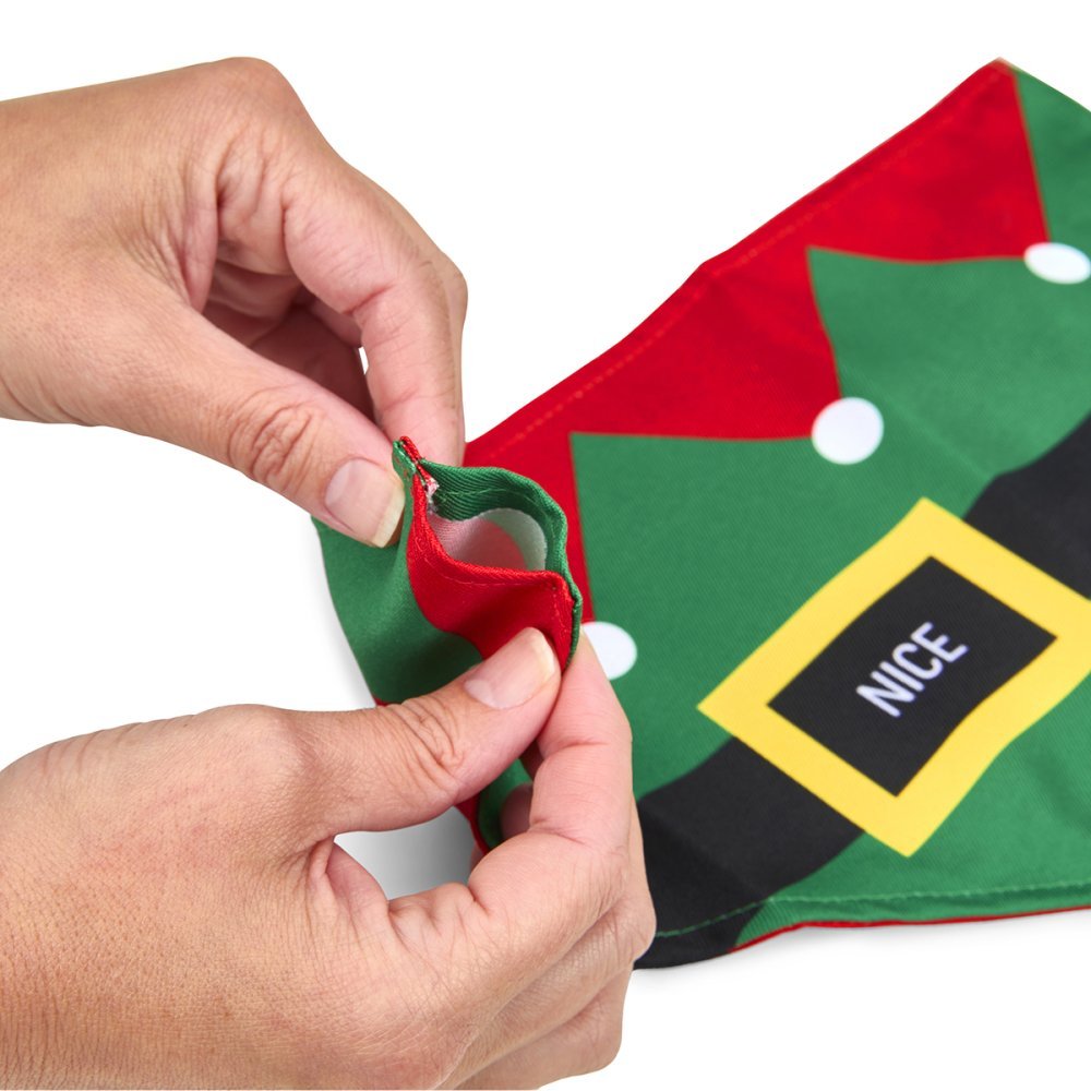 Naughty or Nice Christmas Dog Bandana - The Bark Side