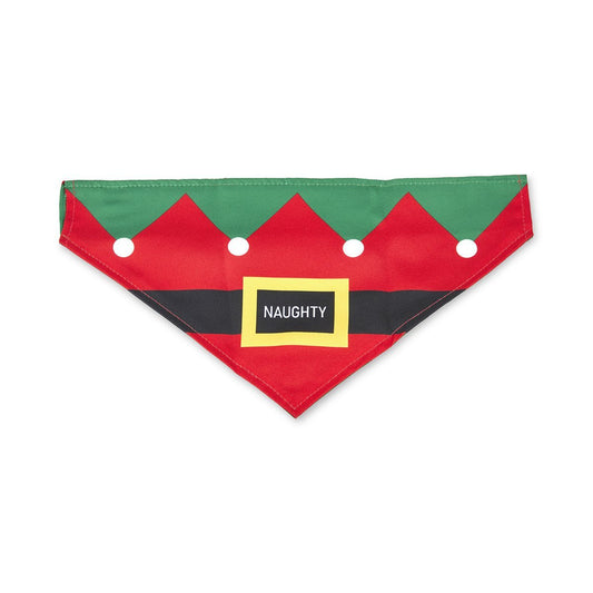 Naughty or Nice Christmas Dog Bandana - The Bark Side