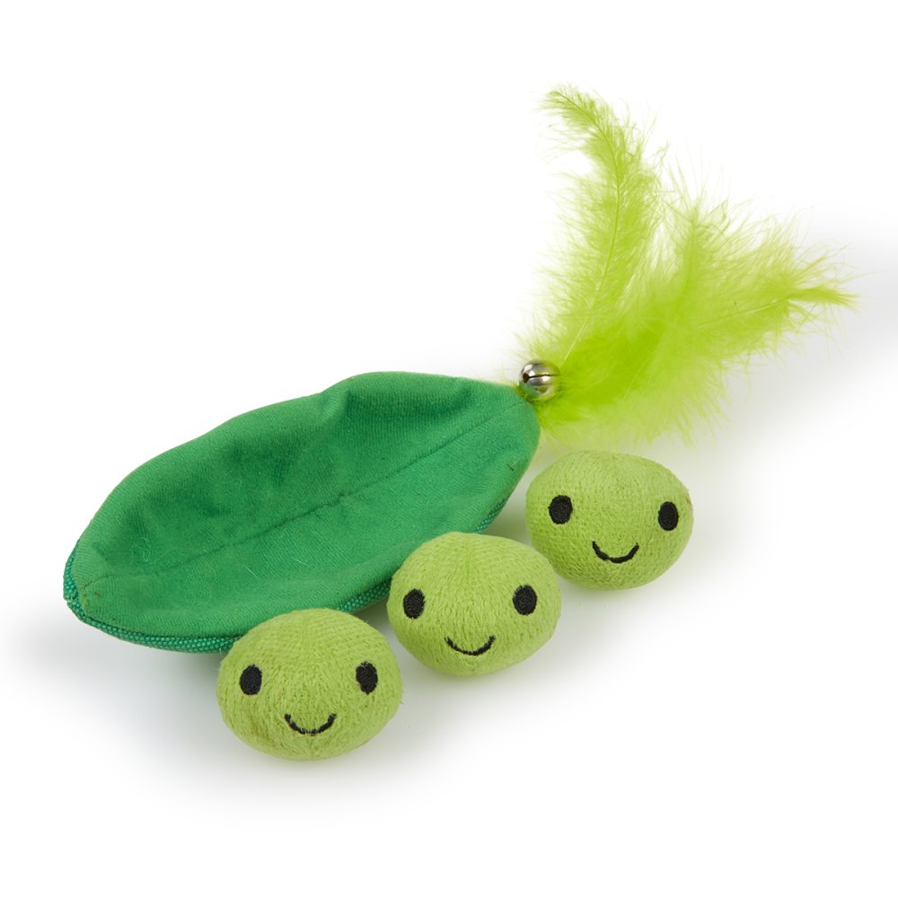 Peas In A Pod Plush Cat Toy by Petface