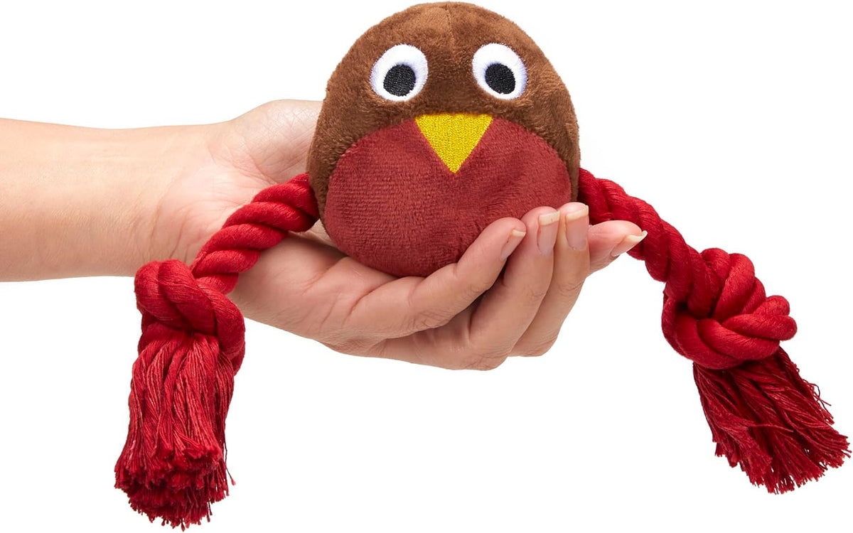 Ryan Robin With Rope Plush Christmas Dog Toy by Petface