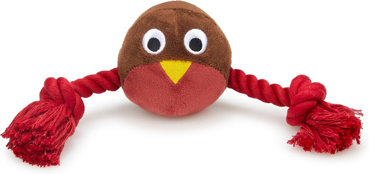 Ryan Robin With Rope Plush Christmas Dog Toy by Petface