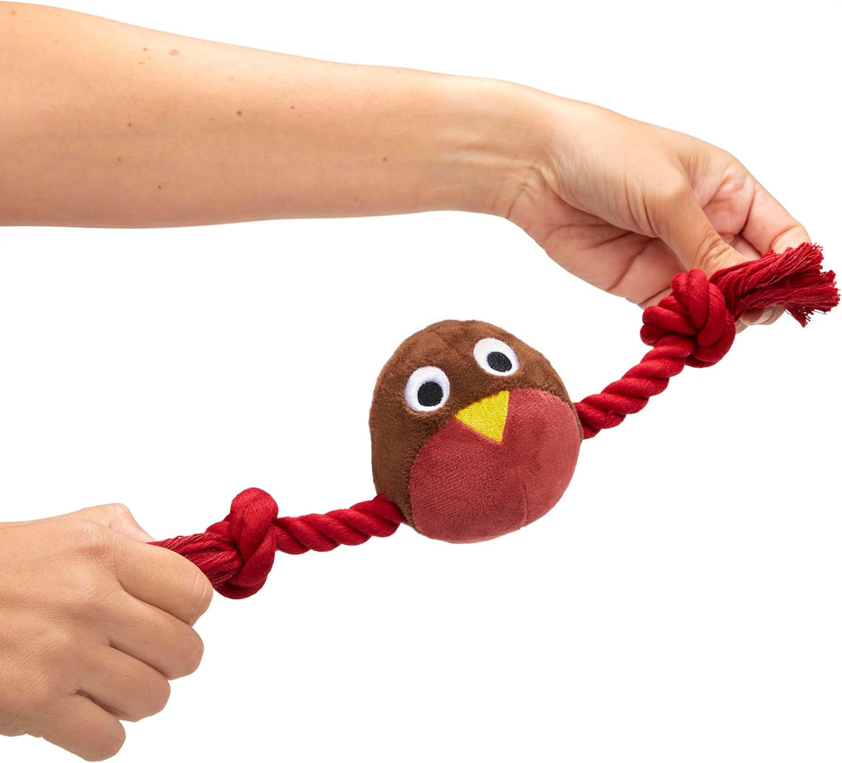 Ryan Robin With Rope Plush Christmas Dog Toy by Petface